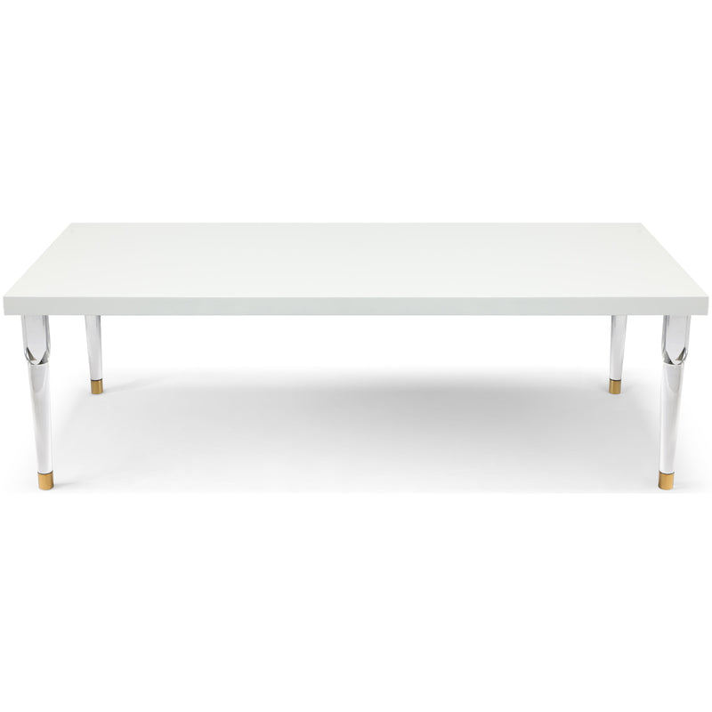 Meridian Bethany White Dining Table IMAGE 4