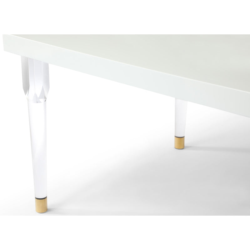 Meridian Bethany White Dining Table IMAGE 5