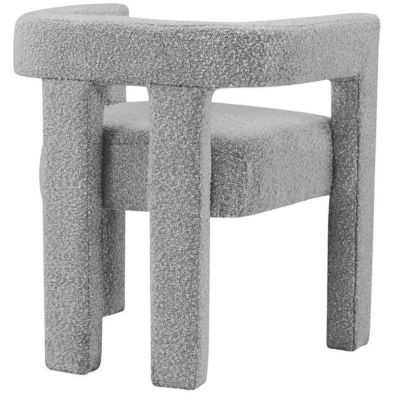 Meridian Athena Grey Boucle Fabric Accent/Dining Chair IMAGE 2