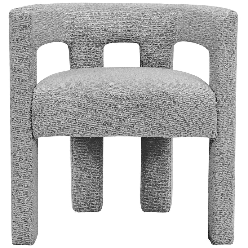 Meridian Athena Grey Boucle Fabric Accent/Dining Chair IMAGE 3