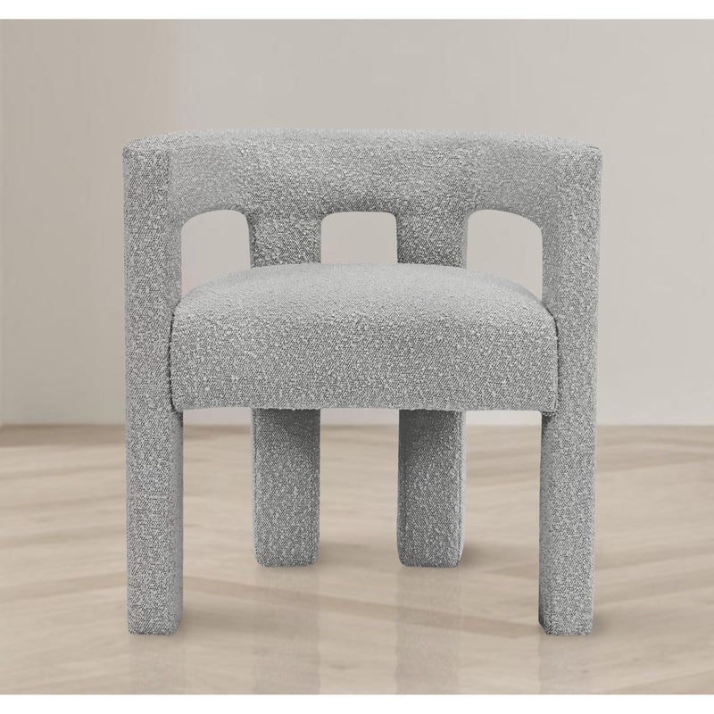 Meridian Athena Grey Boucle Fabric Accent/Dining Chair IMAGE 5