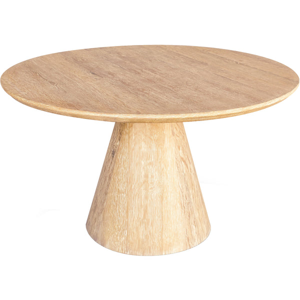 Meridian Linette White Oak Dining Table IMAGE 1