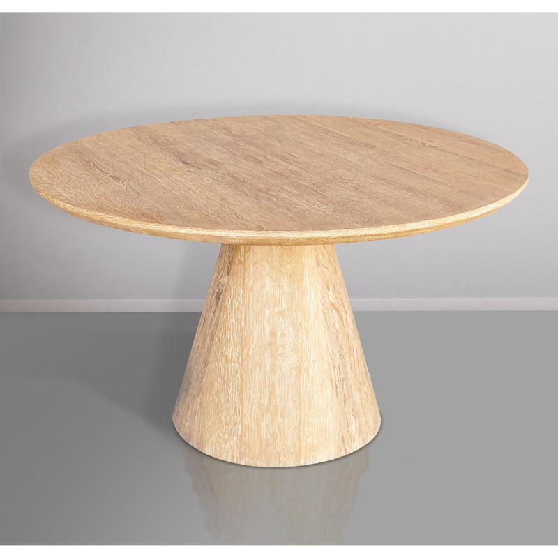 Meridian Linette White Oak Dining Table IMAGE 2