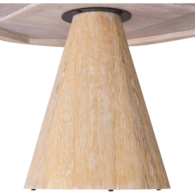 Meridian Linette White Oak Dining Table IMAGE 8