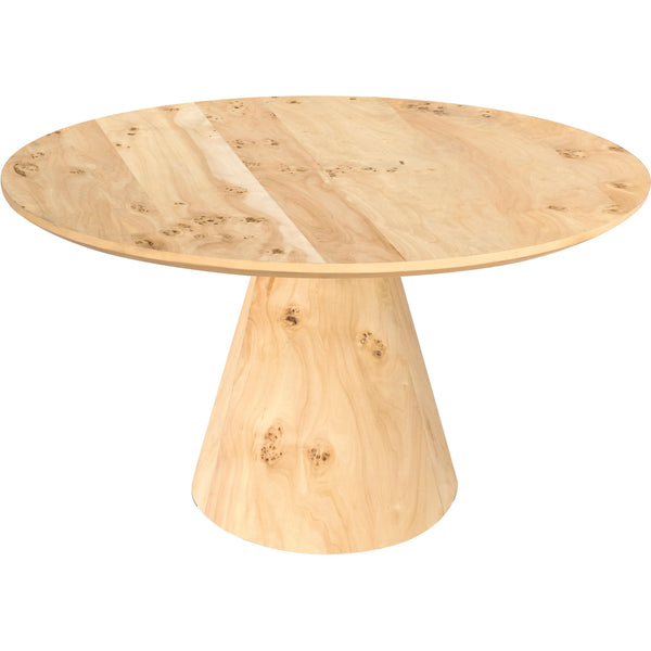 Meridian Linette Burl Wood Dining Table IMAGE 1