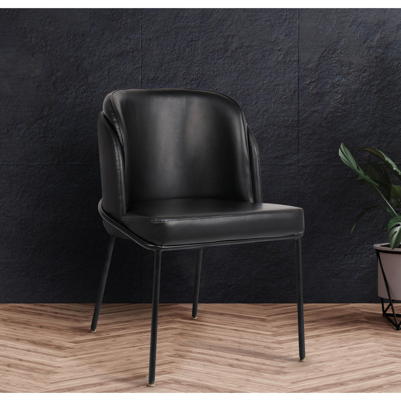 Meridian Jagger Black Vegan Leather Dining Chair IMAGE 8