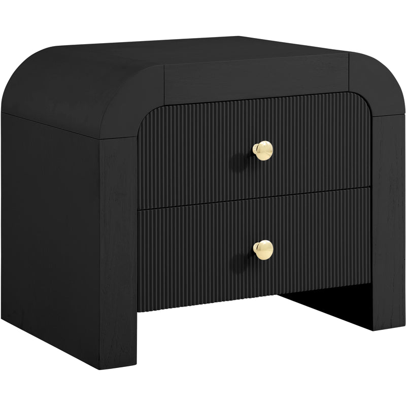 Meridian Artisto Black Night Stand IMAGE 1