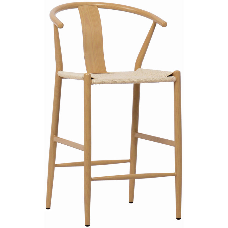 Meridian Beck Beige Hand Woven Rope Stool IMAGE 3