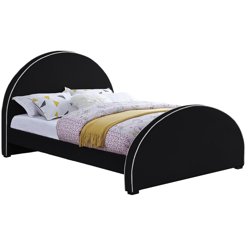 Meridian Brody Black Velvet King Bed IMAGE 1