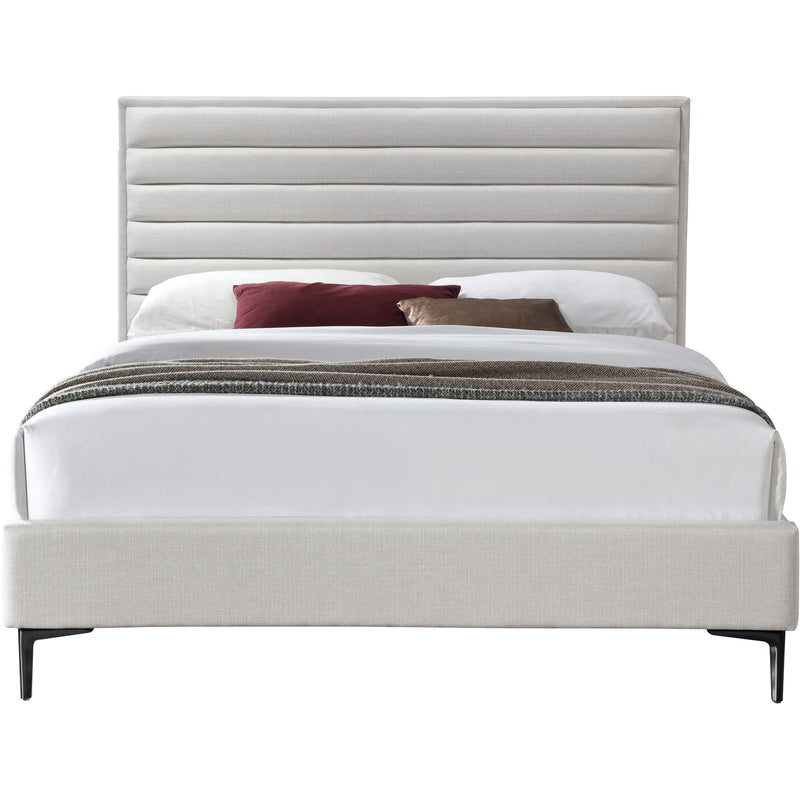 Meridian Hunter Cream Linen Textured King Bed IMAGE 3