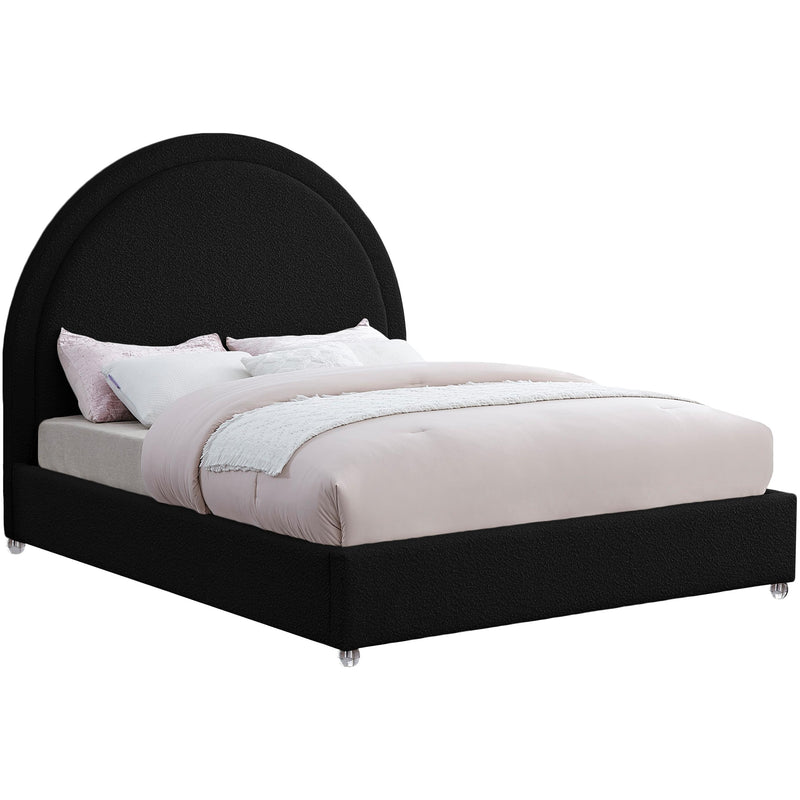 Meridian Milo Black Fabric King Bed IMAGE 1