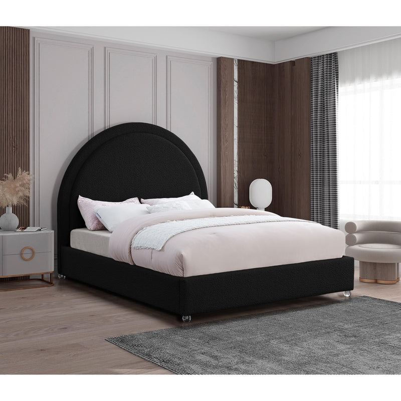 Meridian Milo Black Fabric King Bed IMAGE 2