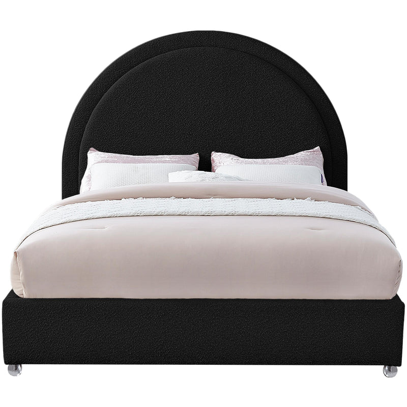 Meridian Milo Black Fabric King Bed IMAGE 3