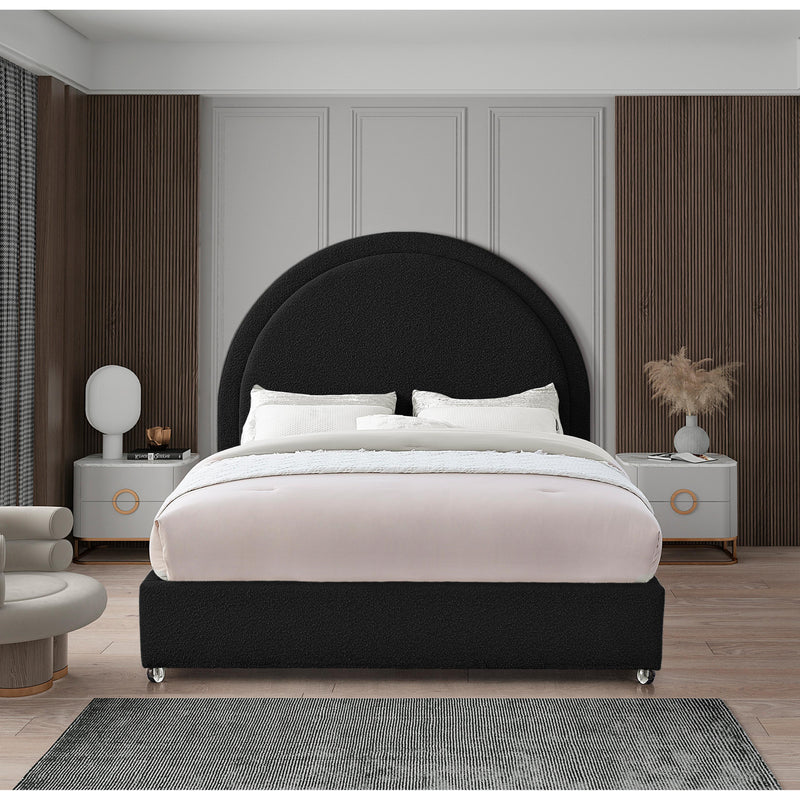 Meridian Milo Black Fabric King Bed IMAGE 4