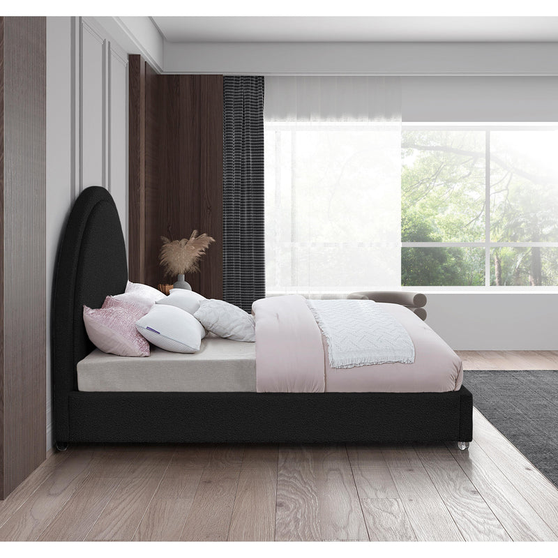 Meridian Milo Black Fabric King Bed IMAGE 5