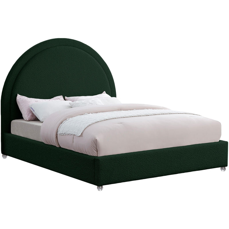 Meridian Milo Green Fabric Full Bed IMAGE 1