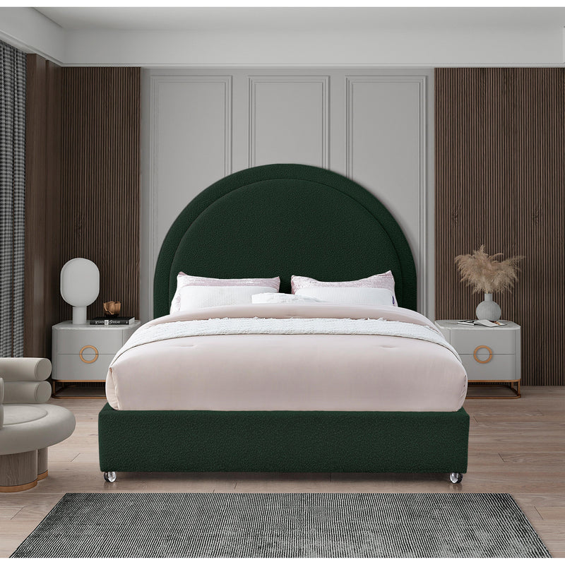 Meridian Milo Green Fabric Full Bed IMAGE 4