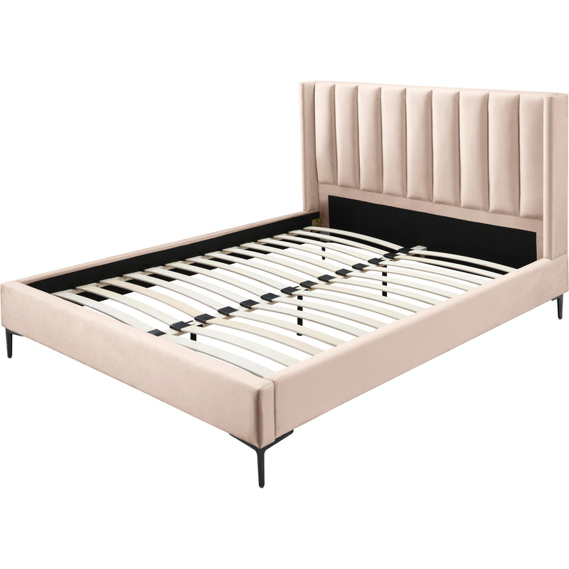 Meridian Nadia Pink Velvet Full Bed IMAGE 9