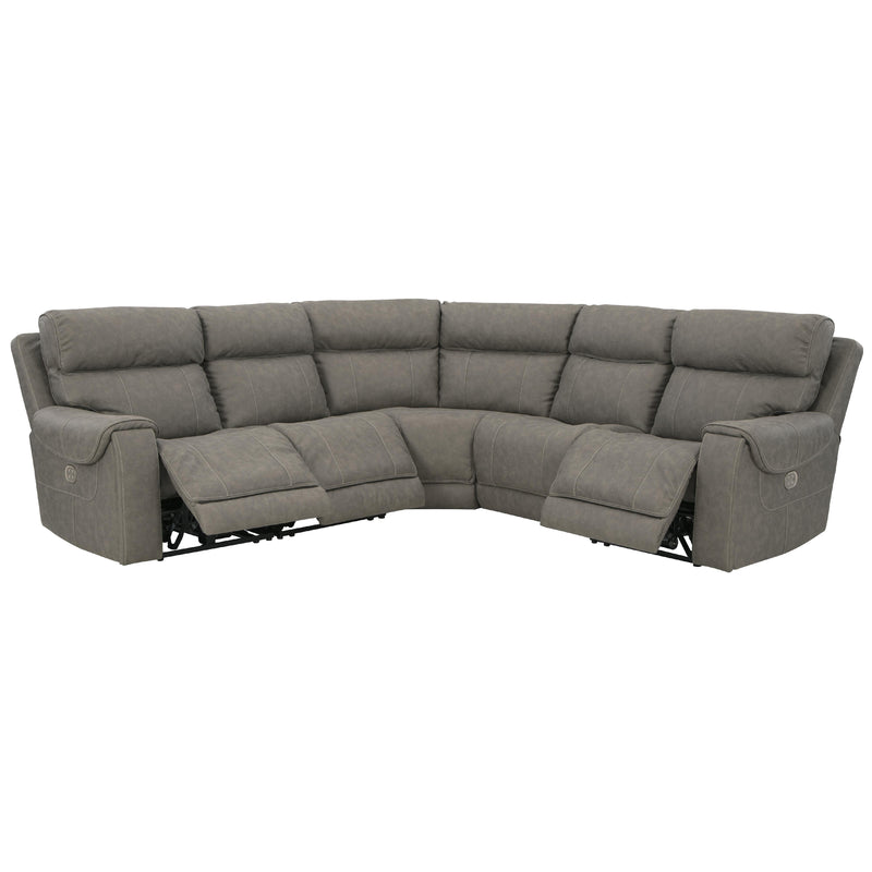 Signature Design by Ashley Starbot Power Reclining Leather Look 5 pc Sectional 2350158/2350131/2350177/2350146/2350162 IMAGE 2