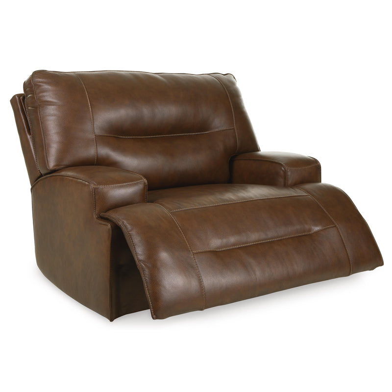 Signature Design by Ashley Francesca Power Leather Match Recliner U2570582 IMAGE 2