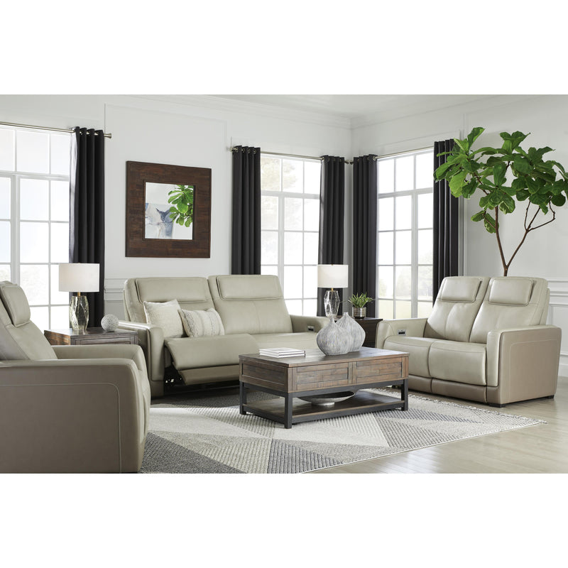 Signature Design by Ashley Battleville Power Reclining Leather Match Loveseat U3070514 IMAGE 13