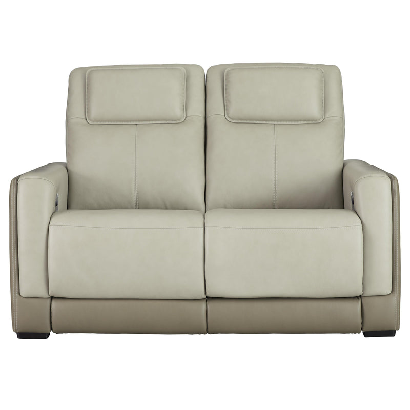 Signature Design by Ashley Battleville Power Reclining Leather Match Loveseat U3070514 IMAGE 3