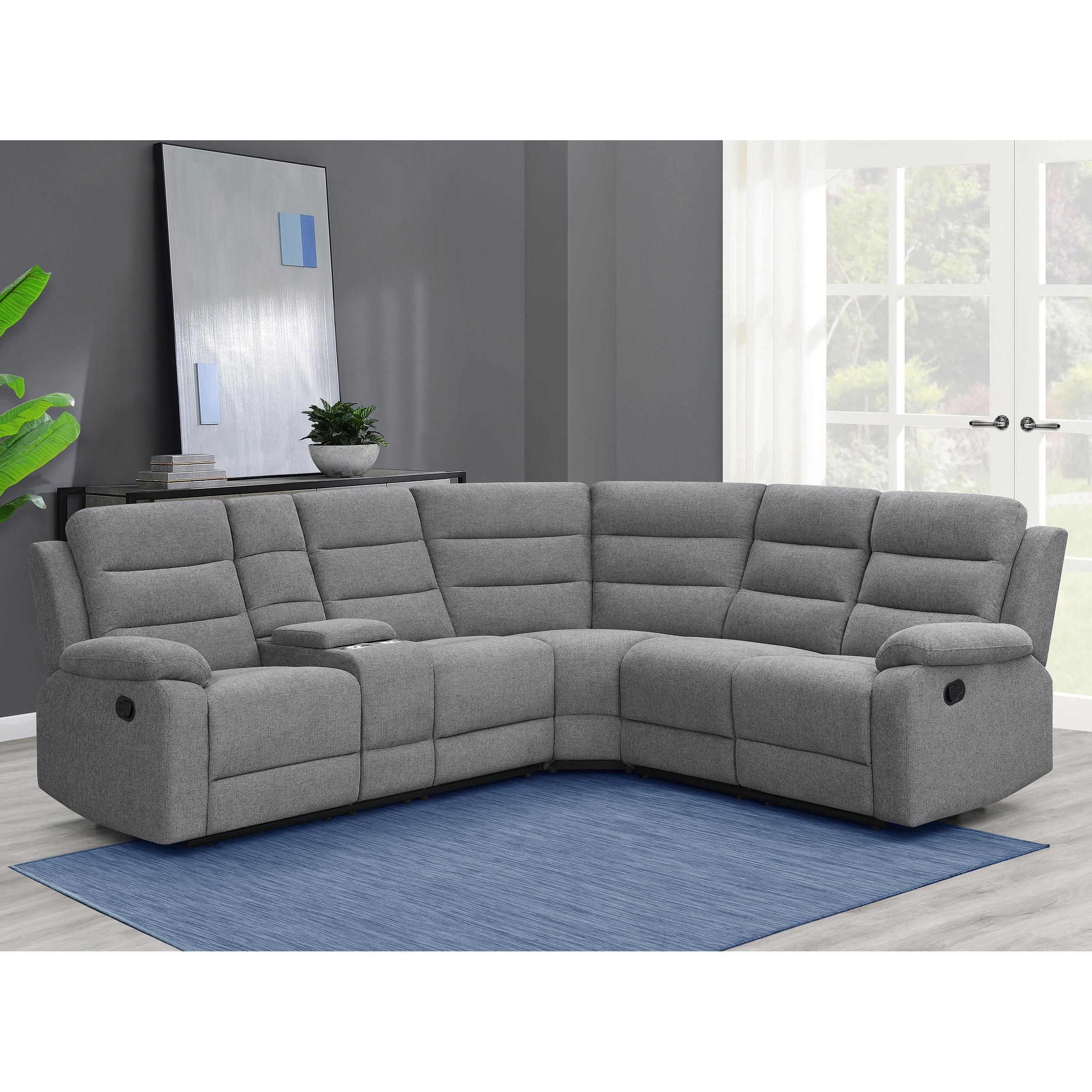 Diamond Modern Furniture COA Reclining Fabric 3 pc Sectional 609620 IMAGE 10