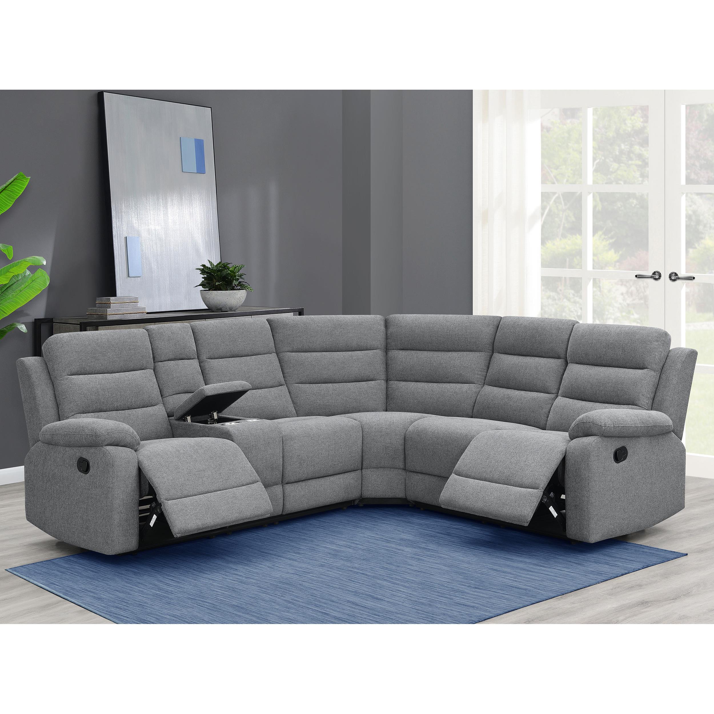 Diamond Modern Furniture COA Reclining Fabric 3 pc Sectional 609620 IMAGE 9