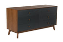Nova Domus Dali Mid-Century Grey & Walnut Dresser