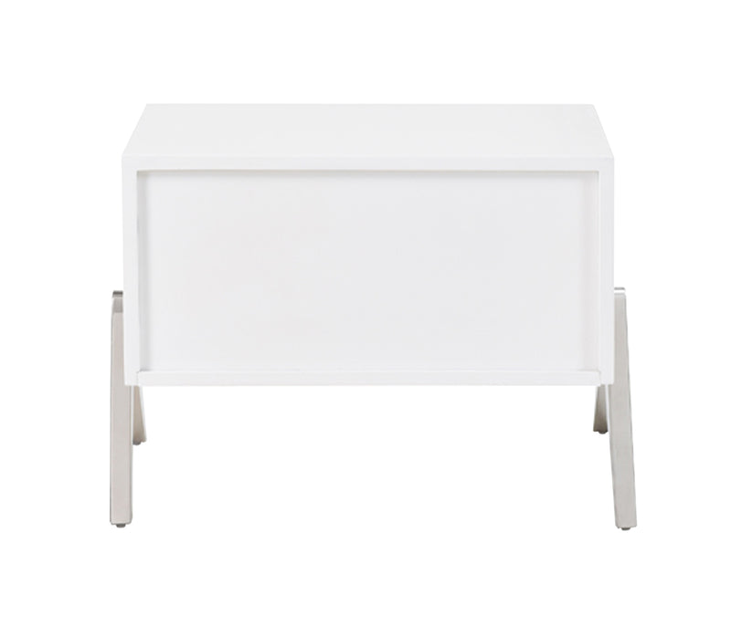 Modrest Candid Modern White Nightstand