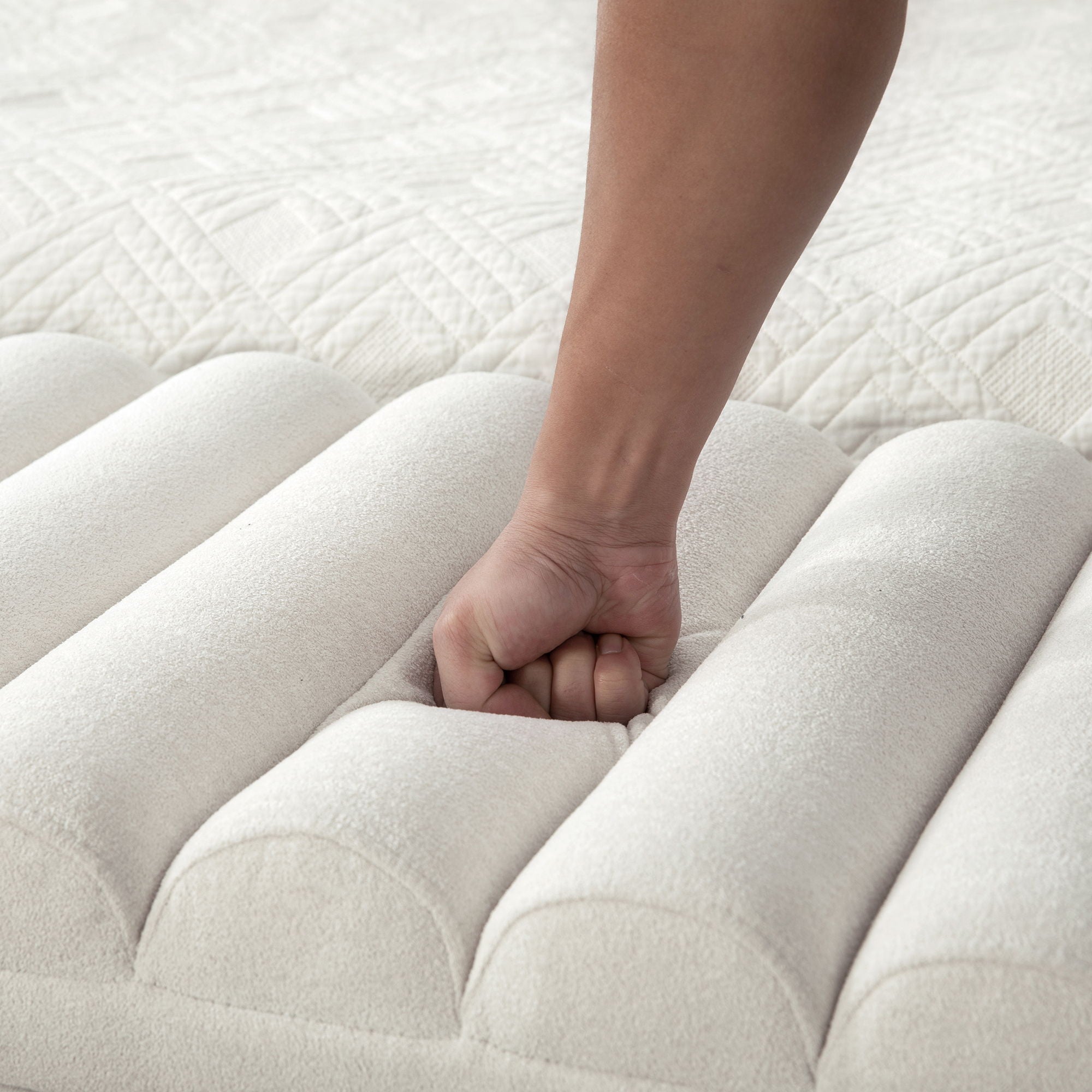 Wide Modern Upholstered Storage Bench With Rolled Armrest