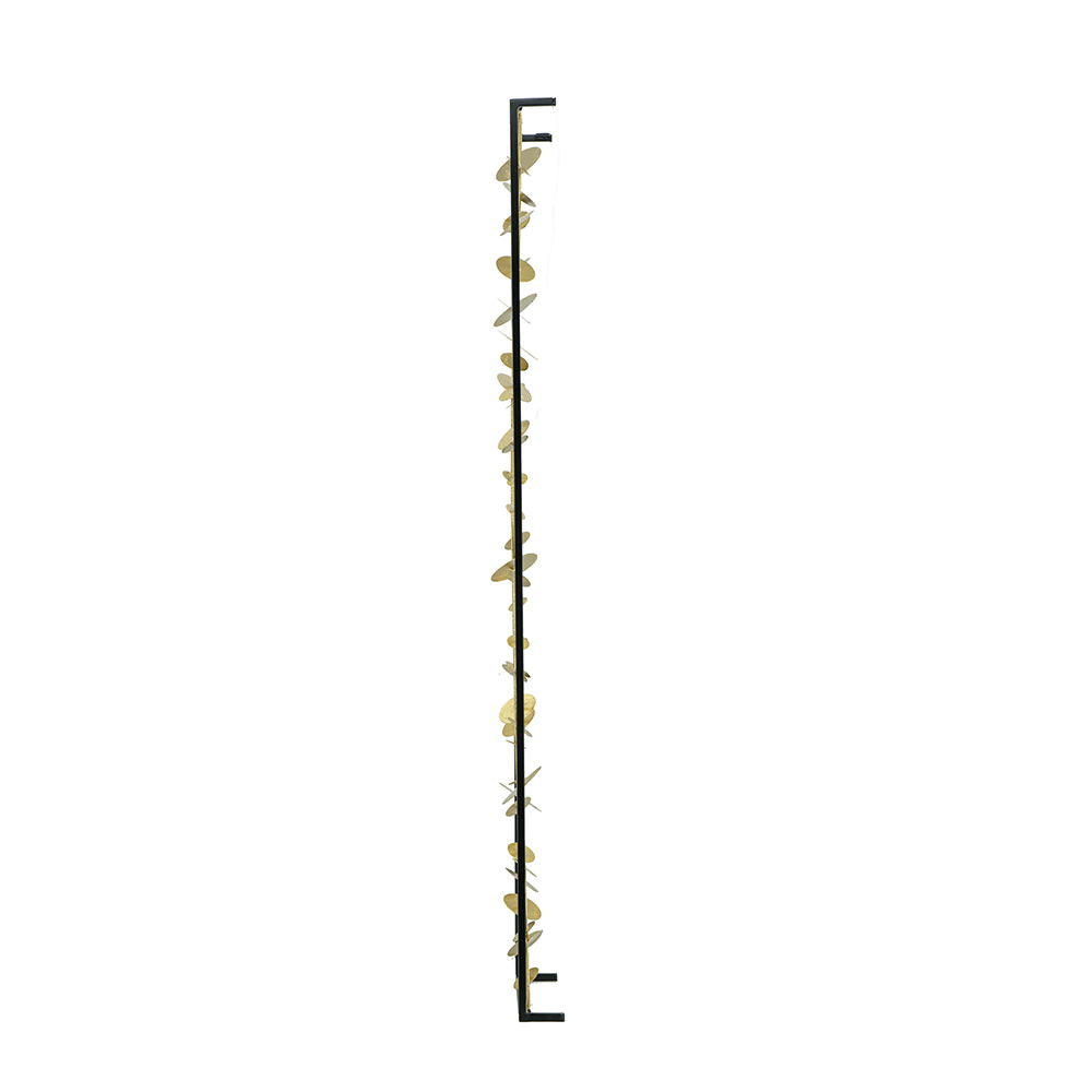 Metal Decorative Wall Art With Frame, Wall Decor For Living Room (Set of 3) - Gold