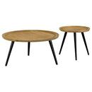 Zoe  Mango Wood Coffee and End Table Set Natural
