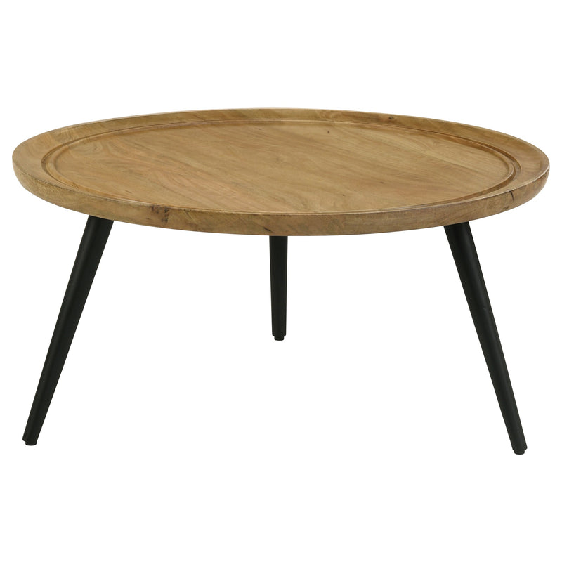 Zoe  Mango Wood Coffee and End Table Set Natural