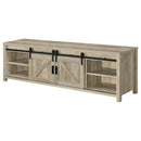 Madra 2-door Engineered Wood 79-inch TV Stand Dark Pine