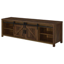 Madra 2-door Engineered Wood 79-inch TV Stand Dark Pine