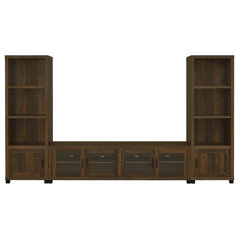 Sachin  79-inch TV Entertainment Center Antique Pine
