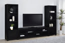 Jupiter  Entertainment Center 79-inch TV Stand Black