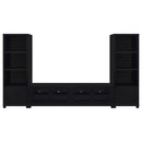 Jupiter  Entertainment Center 79-inch TV Stand Black