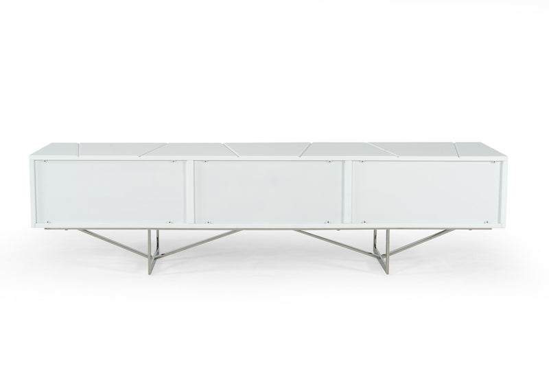 Modrest Chrysler Modern White TV Stand