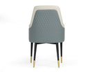 Modrest Duval Modern White & Grey Dining Chair