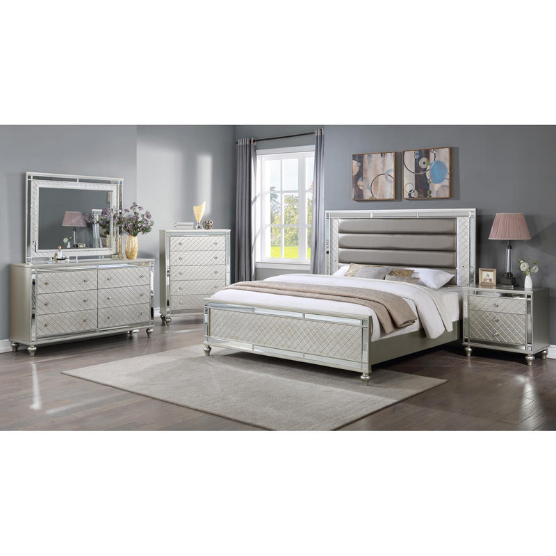 Crown Mark Cristian Queen Upholstered Bed B1680-Q-HB/B1680-Q-FB/B1680-KQ-RAIL IMAGE 3