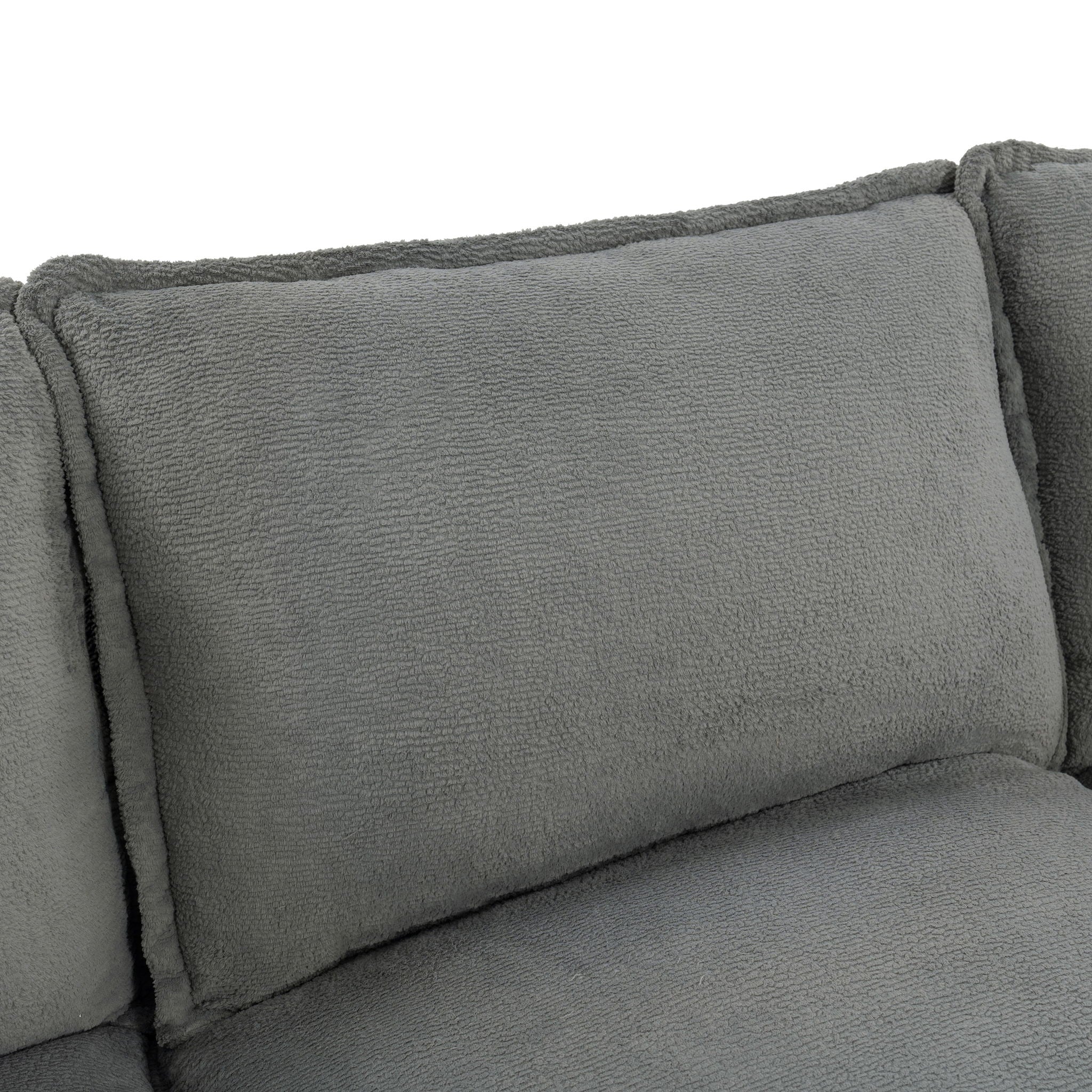 Modern 3 Seater Sofa With Side Storage Pockets For Living Room