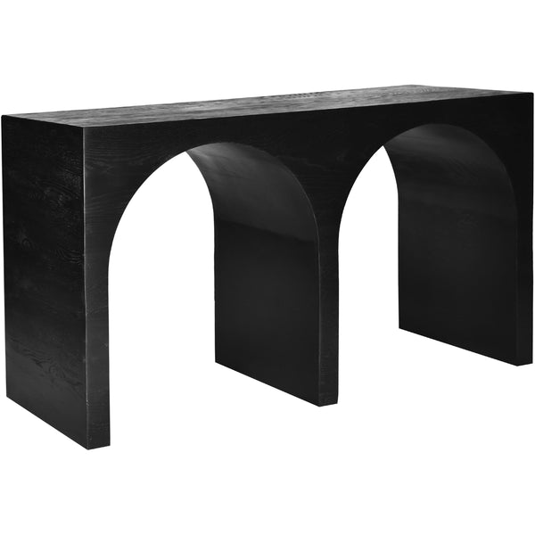 Meridian June Black Oak Console Table IMAGE 1