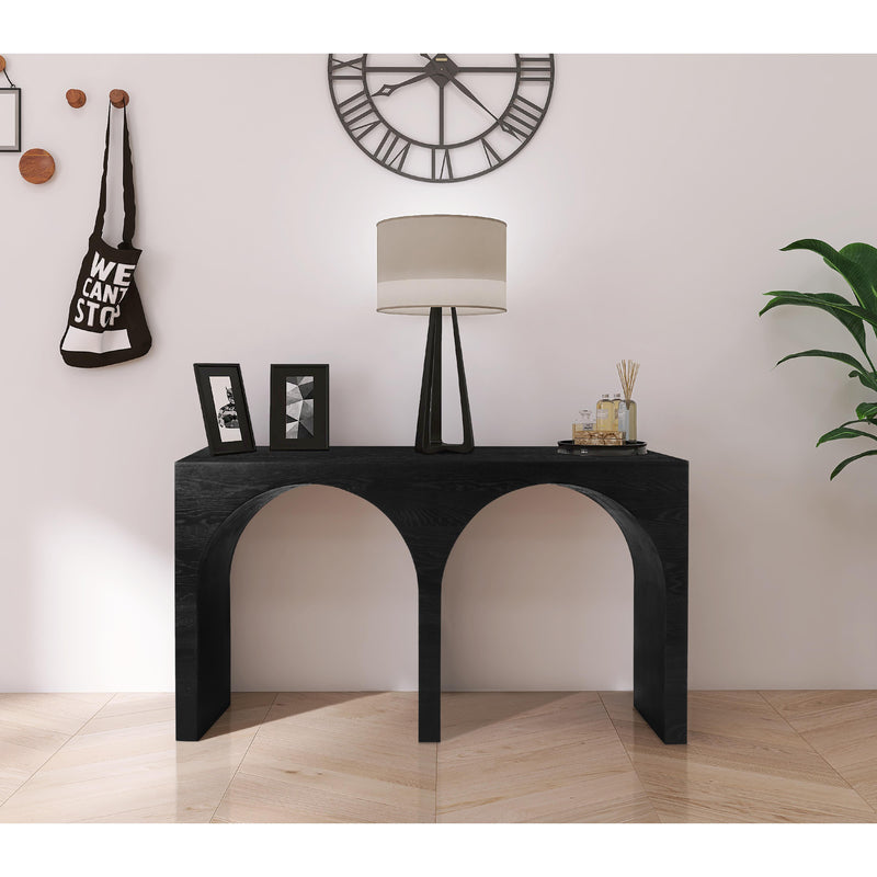 Meridian June Black Oak Console Table IMAGE 2