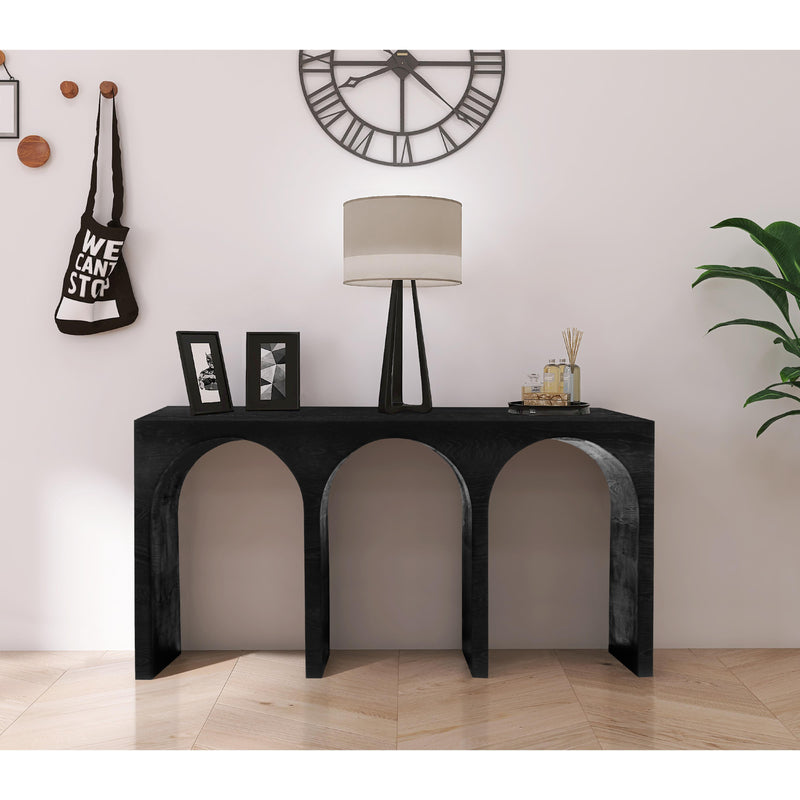 Meridian June Black Oak Console Table IMAGE 2