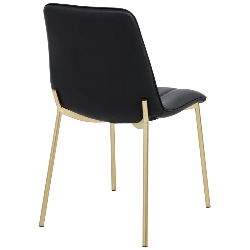 Meridian Isla Black Vegan Leather Dining Chair IMAGE 6