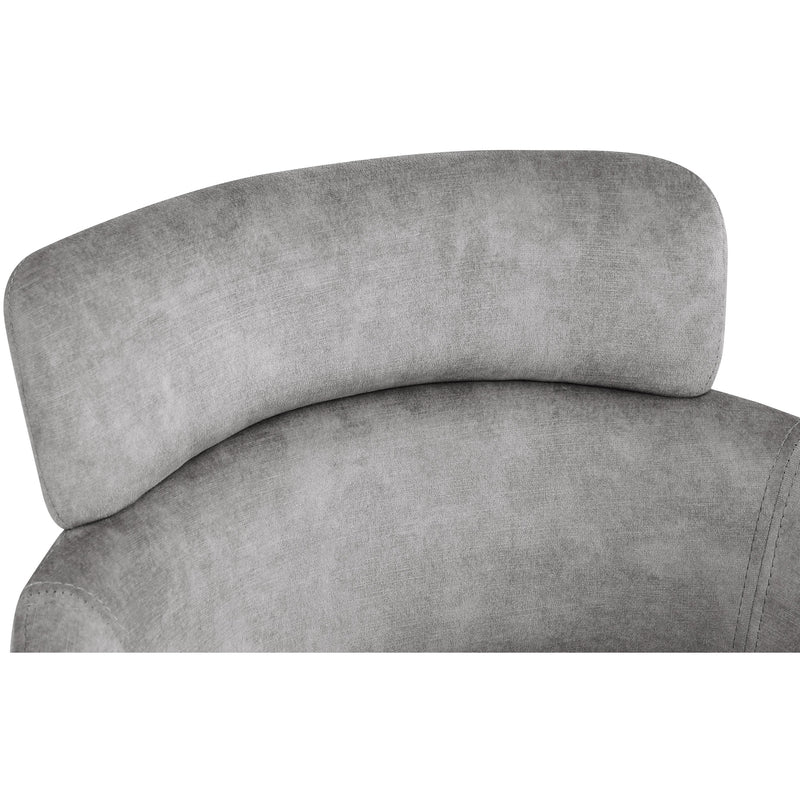 Meridian Yara Grey Velvet Dining Chair IMAGE 5