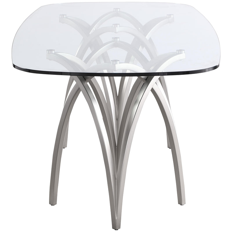 Meridian Madelyn Silver Dining Table IMAGE 4