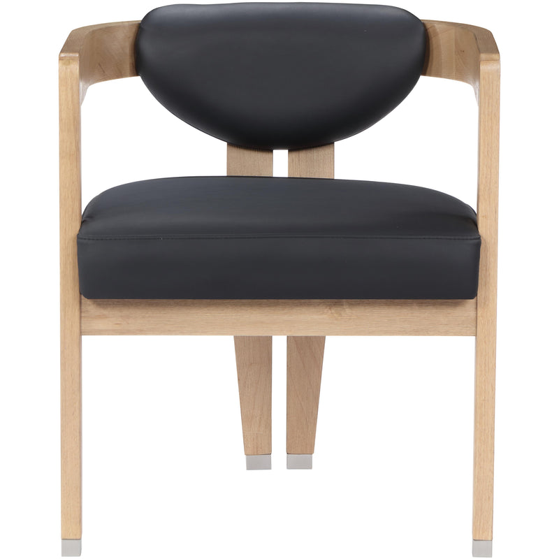 Meridian Carlyle Black Vegan Leather Dining Chair IMAGE 5